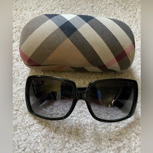 Burberry studded sunglasses with case, great condition